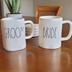 Rae Dunn Bride & Groom mugs